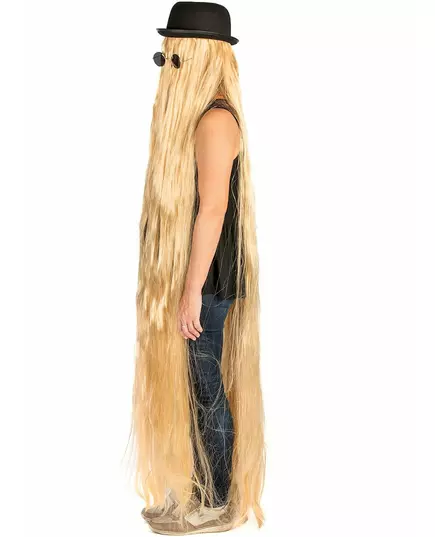 Ekstra lang blond parykk for voksne, bilde 2