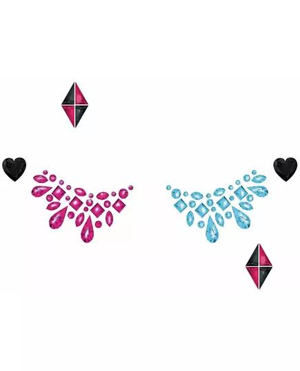 Farlig jenteansikt selvklebende rhinestones, bilde 2
