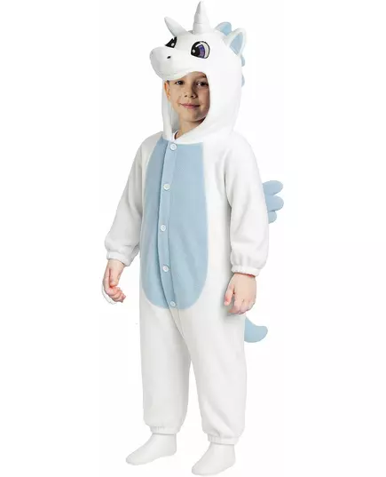Hvit og blå enhjørningsjumpsuit til barn, Størrelse: 9 år (125–135 cm), bilde 2