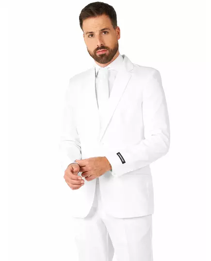 Mr. Solid hvit dress til menn Suitmeister, Størrelse: Large (EU 52-54), bilde 2