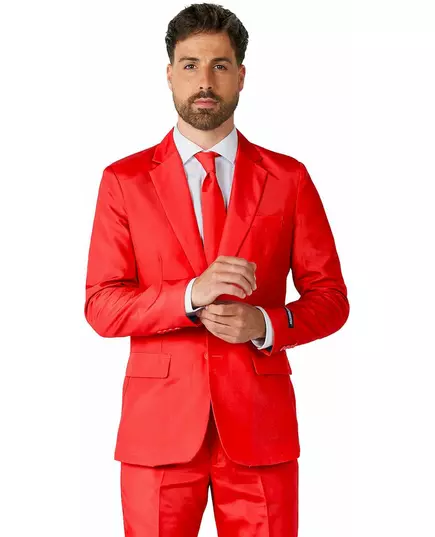 Mr. Solid rød dress for menn Suitmeister, Størrelse: X-Large (EU 56-58), bilde 2