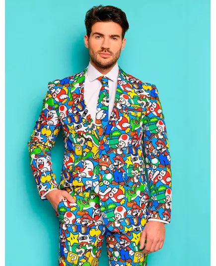 Mr. Super Mario voksenkostyme Motsetninger, Størrelse: Medium/Large (EU 52), bilde 2