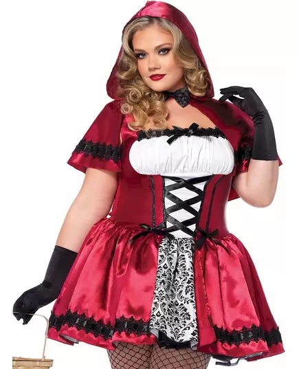 Little Red Riding Hood costume for women plus size, Size: XXX-Large, image 2