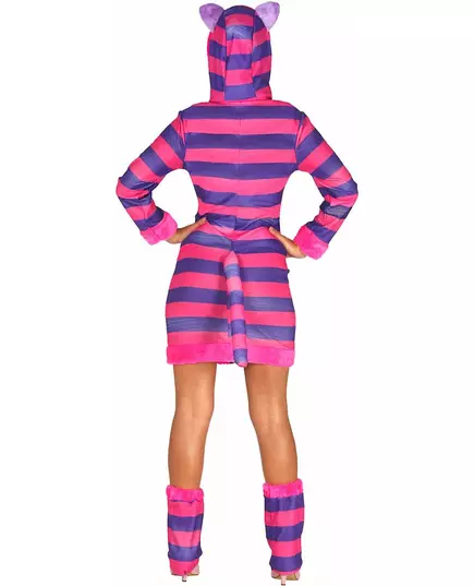 Striped cat costume for women, Size: Large (42-44), image 2