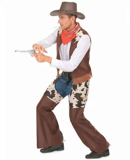 Western Cowboy-kostyme for menn, Størrelse: Small, bilde 2