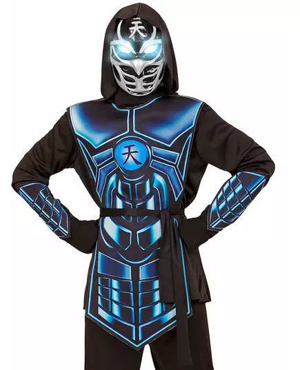 Barnekostyme med lys og lyd fra Cyber Ninja, Størrelse: 11–13 år (158 cm), bilde 2