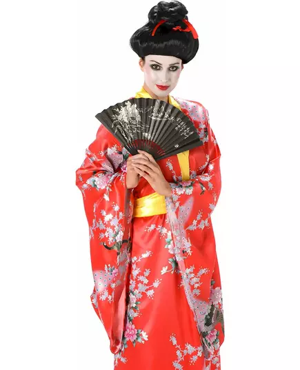 Rødt Geisha-kostyme for kvinner, Størrelse: Large, bilde 2