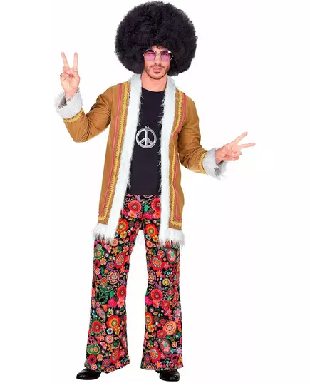 Woodstock hippiekostyme for menn, Størrelse: Medium, bilde 2
