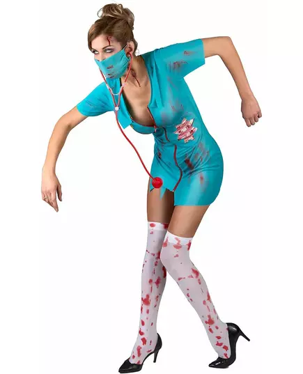 Zombie nurse costume for women, Size: Large, image 2