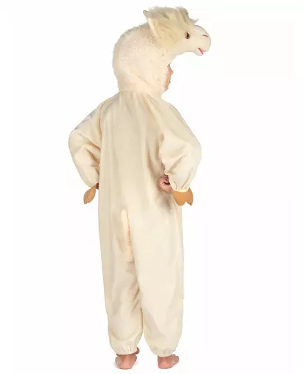 Luxury plush llama costume for children, Size: 5-6 years (110-116cm), image 2