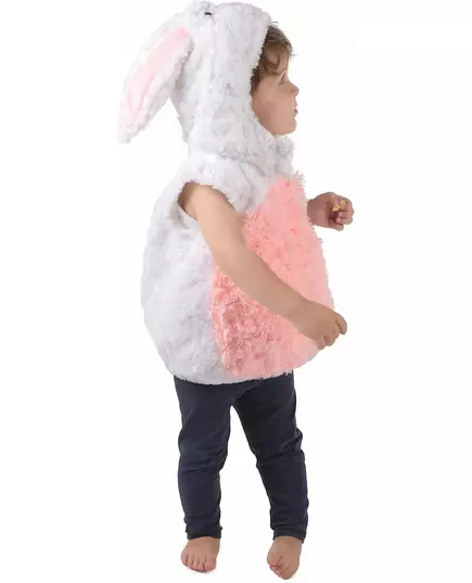 Children's sleeveless white and pink rabbit costume, Size: 3-4 years (98-104cm), image 2