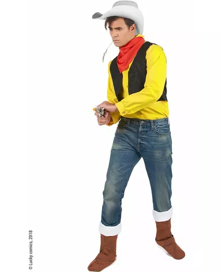 Lucky Luke kostyme for voksne, Størrelse: Large, bilde 2