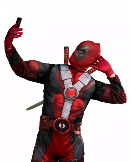 Deluxe Deadpool 2 adult costume, Size: X-Large, image 2