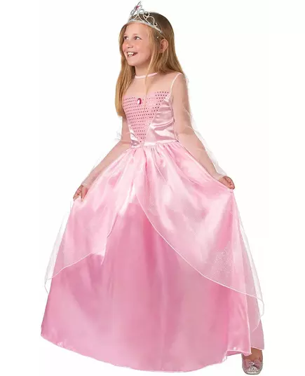 Pink princess costume for girls, Size: 4-6 years (110-120 cm), image 2