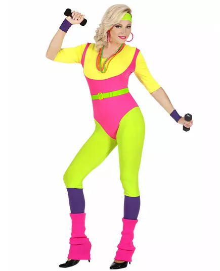 80s aerobics teacher costume for women, Size: Small, image 2