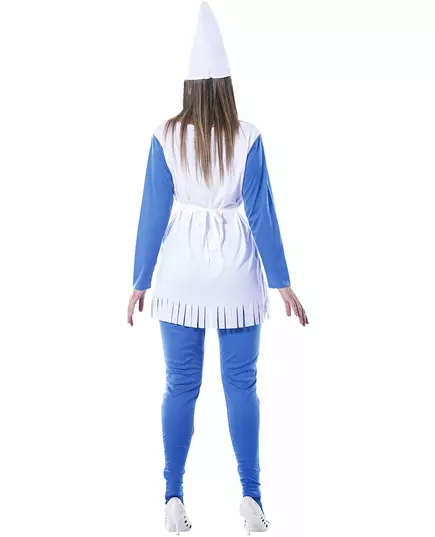 Women's blue dwarf dress costume, Size: Medium (38-40), image 2
