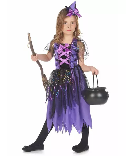 Stardust witch costume for girls, Size: 4-6 years (110-120 cm), image 2
