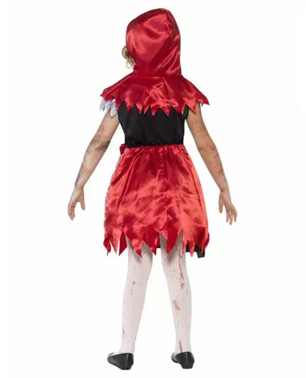 Rødhette-zombiekostyme til jenter, Størrelse: 7–9 år (130/143 cm), bilde 2