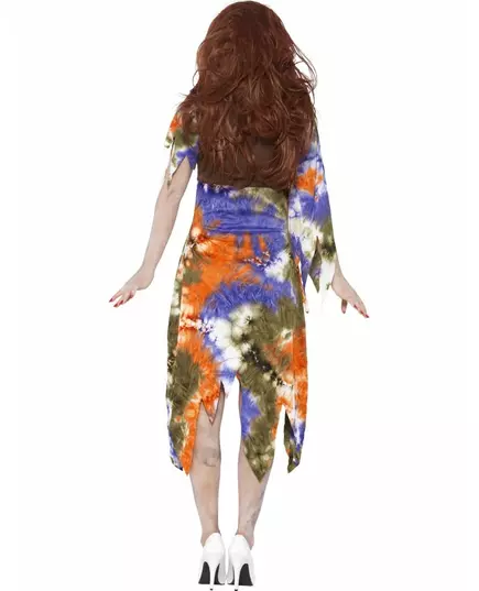 Hippie zombie costume for women for Halloween, Size: Large, image 2
