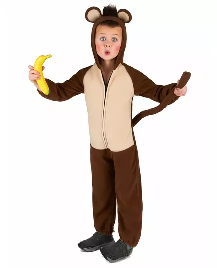 Monkey Costume with Tail for Children, Size: 7-9 years (M), image 2