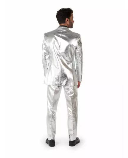 Mr. Shiny Silver-kostyme for menn fra Opposuits, Størrelse: X-Large (EU 56-58), bilde 2
