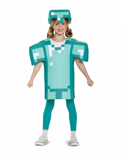 Minecraft-rustningskostyme til barn, Størrelse: 10–12 år (137 – 149 cm), bilde 2