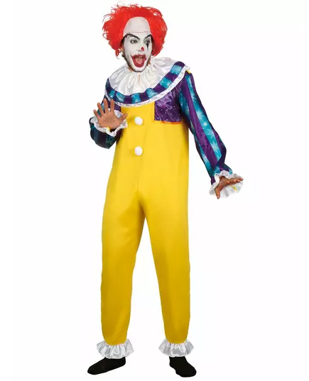 Adult Horror Movie Clown Costume, Size: Medium, image 2