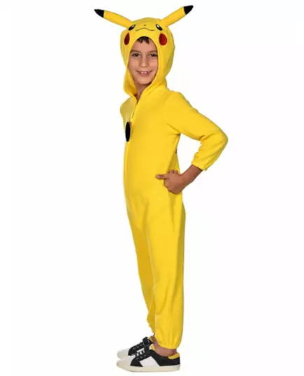 Pokémon Pikachu-heldraktkostyme til barn, Størrelse: 6–8 år (128 cm), bilde 2