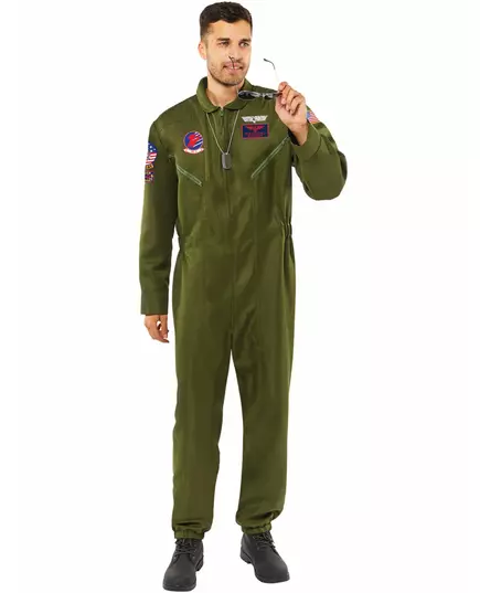 Top Gun jumpsuit costume for men, Size: X-Large, image 2
