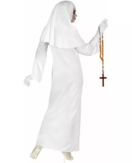Plus Size Women's White Nun Ghost Costume, Size: XXX-Large, image 2