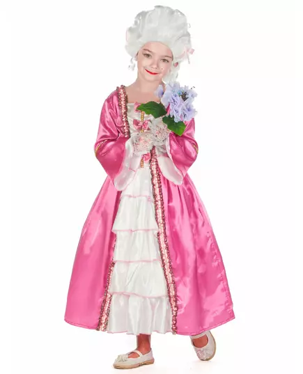 Marie-Antoinette-kostyme for barn, Størrelse: 7–9 år(120–130 cm), bilde 2