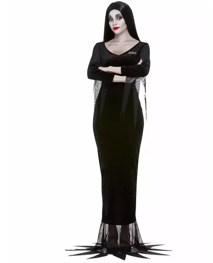 Morticia Addams-familiens kostyme til kvinner, Størrelse: Small, bilde 2