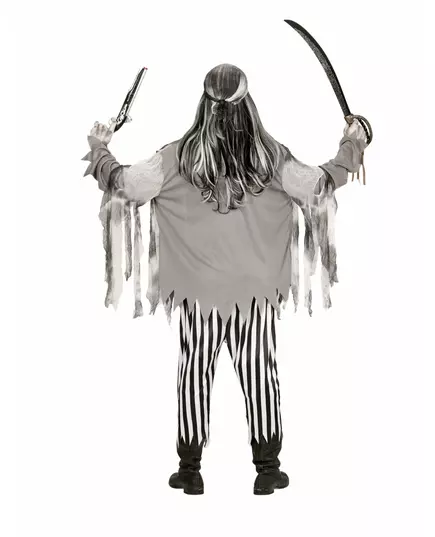 Men's Ghost Skeleton Pirate Costume, Size: Large, image 2