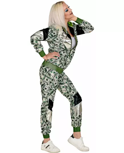 Plus size dollar bill tracksuit costume, Size: X-Large, image 2