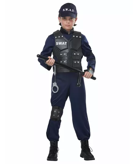 Luxury swat costume for children, Size: 8-10 years (140 cm), image 2