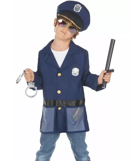 Children's police officer costume with accessories, Size: 3-4 years (92-104 cm), image 2