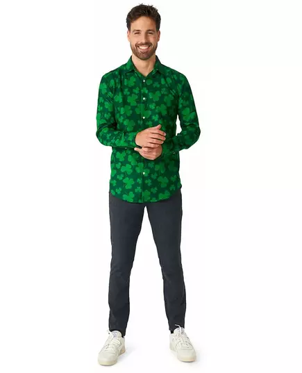 Suitmeister herreskjorte med kløvermotiv fra St. Patricks dag, Størrelse: X-Large (EU 56-58), bilde 2