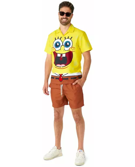 Suitmeister Voksen Svampebob Firkant Sommerkostyme, Størrelse: Medium (EU 48-50), bilde 2