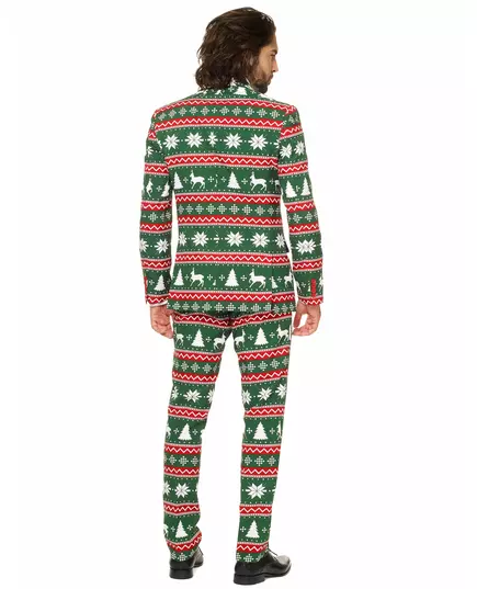 Mr. Festive grønt kostyme for menn Opposuits, Størrelse: Large (EU 54), bilde 3