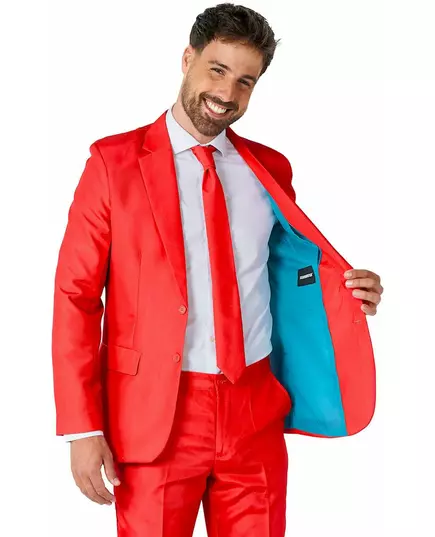 Mr. Solid rød dress for menn Suitmeister, Størrelse: X-Large (EU 56-58), bilde 3