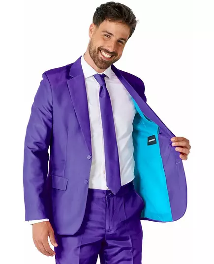 Mr. Solid lilla dress til menn Suitmeister, Størrelse: Medium (EU 48-50), bilde 3