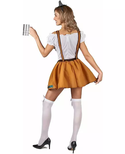 Brown Bavarian costume for women, Size: Medium, image 3