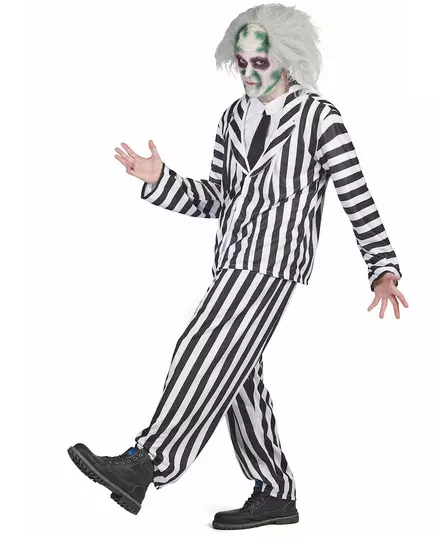 Beetlejuice-kostyme for menn, Størrelse: X-Large, bilde 3