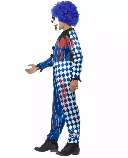 Harlekinklovnekostyme til barn Halloween, Størrelse: 10–12 år (145/158 cm), bilde 3