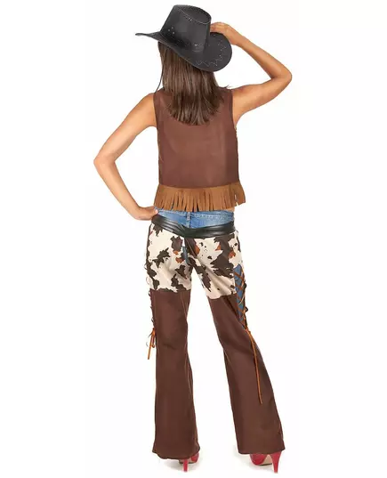 Cowgirl-kostymebukser til kvinner, Størrelse: Large, bilde 3