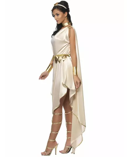 Beige goddess costume for women, Size: Medium, image 3