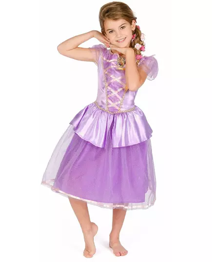 Deluxe Rapunzel costume for girls, Size: 5-6 years (109 - 126 cm), image 2