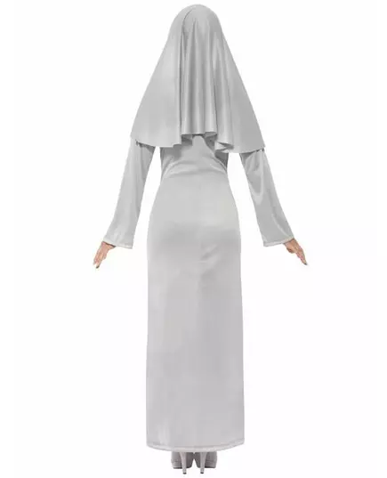 Halloween nonne spøkelseskostyme for kvinner, Størrelse: Large, bilde 3