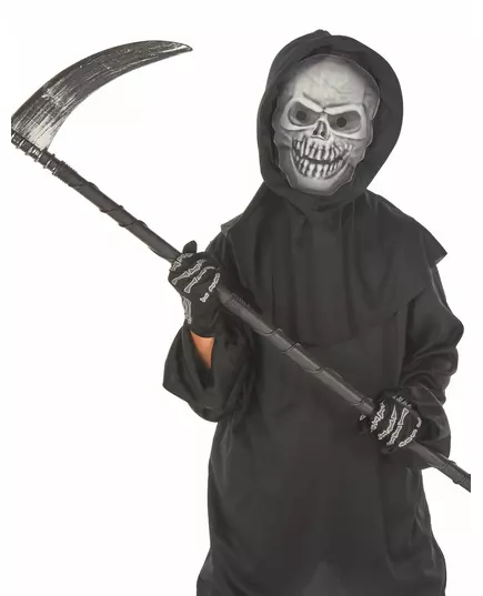 Grim Reaper-kostyme til barn Halloween, Størrelse: 8–10 år (140 cm), bilde 3
