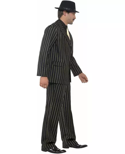 Men's striped Charleston gangster costume, Size: X-Large, image 3